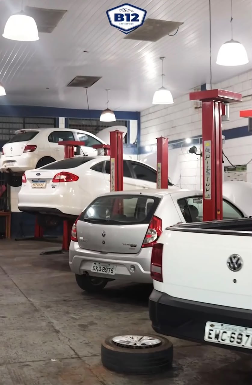 Fachada da B12 Car Service em Ribeirão Preto
